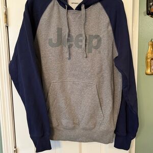 Sport-Tek Gray and Navy Men's Hoodie